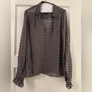 Paige Houndstooth Blouse